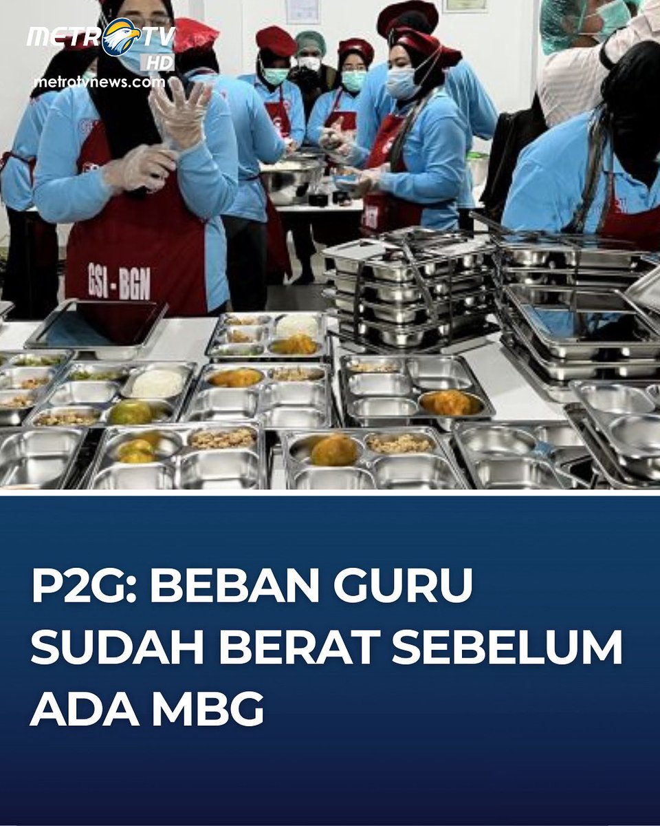Perhimpunan Pendidikan dan Guru (P2G) menanggapi surat Edaran BGN Nomor 5 Tahun 2025. tentang Pemberian Insentif bagi Guru Penanggung Jawab Program Makan Bergizi Gratis (MBG) di Sekolah Penerima Manfaat.

#MBG #BGN #ProgramPrioritasMBG