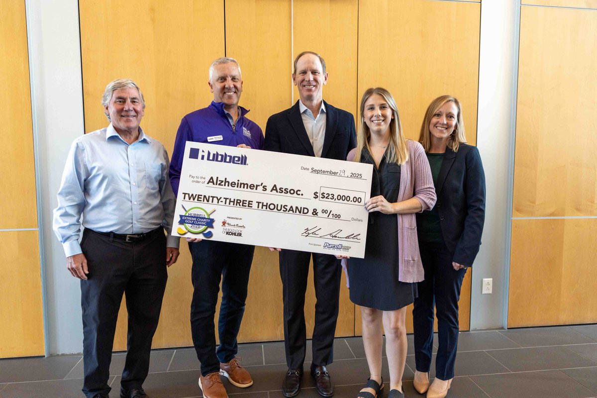 alzIOWA's tweet photo. Thank you @HubbellRealty for donating $23,000 to the Alzheimer's Association through the annual Extreme Golf Charity Classic to help #ENDALZ! 💜 https://t.co/Z2F00LdWUg