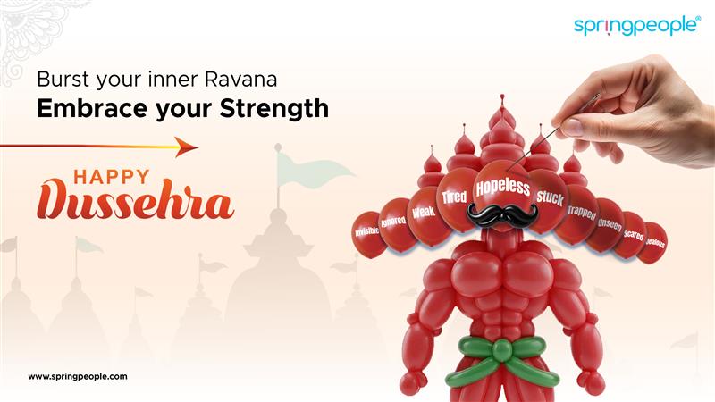 SpringPeople_SP's tweet image. You are stronger than your fears. Self-doubt fades when action takes over. This Dussehra, stand tall, take aim, and conquer what is holding you back. Conquer your inner demons and rise to the version of yourself you deserve. We wish everyone a happy Dussehra
#HappyDussehra