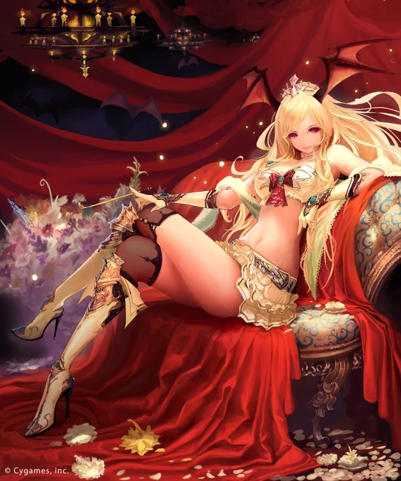 サイゲームスで最初に手がけたイラストは、クイーンヴァンパイアでした。もう10年以上も前になるのですね。
