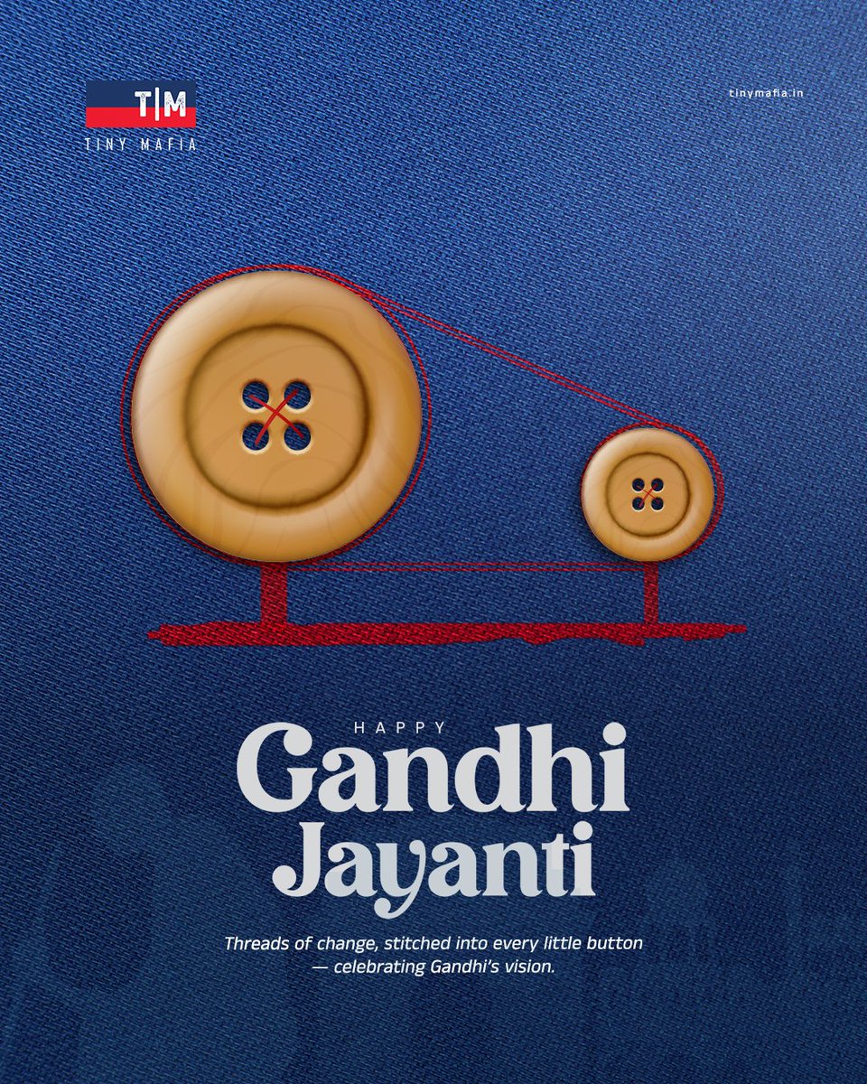 Thetinymafia's tweet photo. Let’s follow the path of peace, love, and togetherness this Gandhi Jayanti.
.
.
.
.
#GandhiJayanti #MahatmaGandhi #PeaceAndUnity #NonViolence #IndianFestival #Gandhism https://t.co/spgQAjwwSN