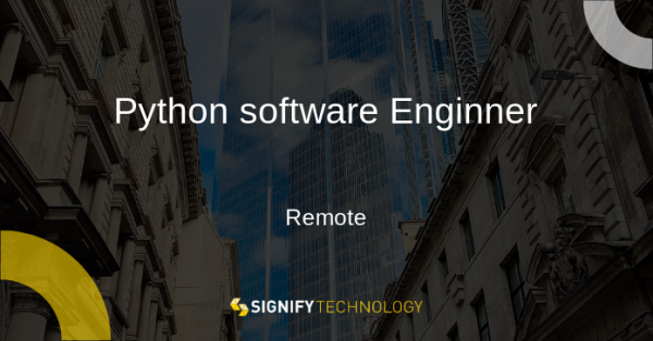 Signify_Tech's tweet image. New Job! Python software Enginner - #Remote.

 #python paiger.link/878128137