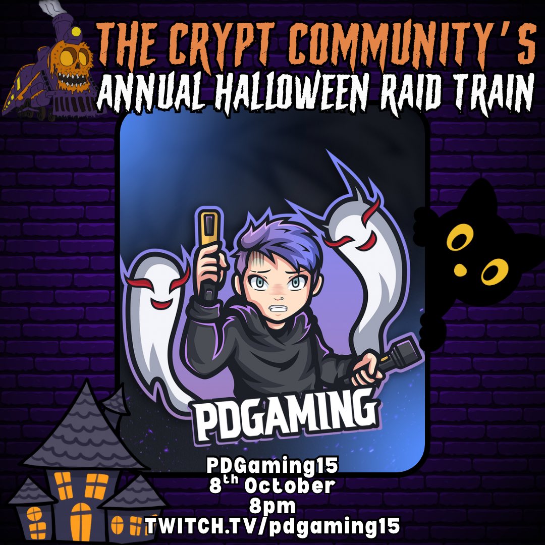 Going to being doing my first raid train with <a href="/CryptCommunity/">The Crypt Community</a> and I’m excited! My slot is the 8th October 8pm BST