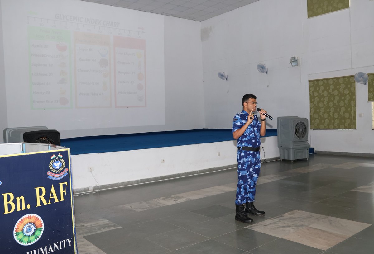 RCWA99RAF's tweet photo. An insightful lecture on nutrition was organised under the aegis of RCWA, 99 BN. Families and force personnel attended the session and gained valuable guidance from the talk.The initiative was well appreciated by all and helped reinforce the importance of healthy living. https://t.co/UPdmDhkeGG