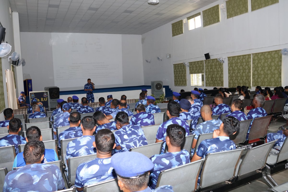 RCWA99RAF's tweet photo. An insightful lecture on nutrition was organised under the aegis of RCWA, 99 BN. Families and force personnel attended the session and gained valuable guidance from the talk.The initiative was well appreciated by all and helped reinforce the importance of healthy living. https://t.co/UPdmDhkeGG