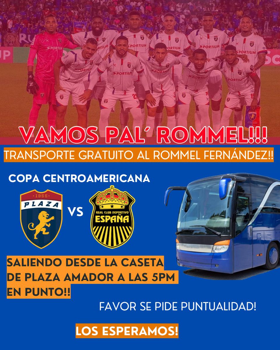 Para los que necesitan transporte mañana para ir al Rommel, en la caseta de la Plaza Amador, 5 pm se parte este o no estés 🤣 <a href="/cdplazaamador/">CD Plaza Amador</a> ⬇️⬇️⬇️⬇️⬇️⬇️⬇️⬇️⬇️⬇️⬇️⬇️⬇️⬇️⬇️⬇️⬇️⬇️⬇️⬇️⬇️⬇️⬇️⬇️⬇️⬇️