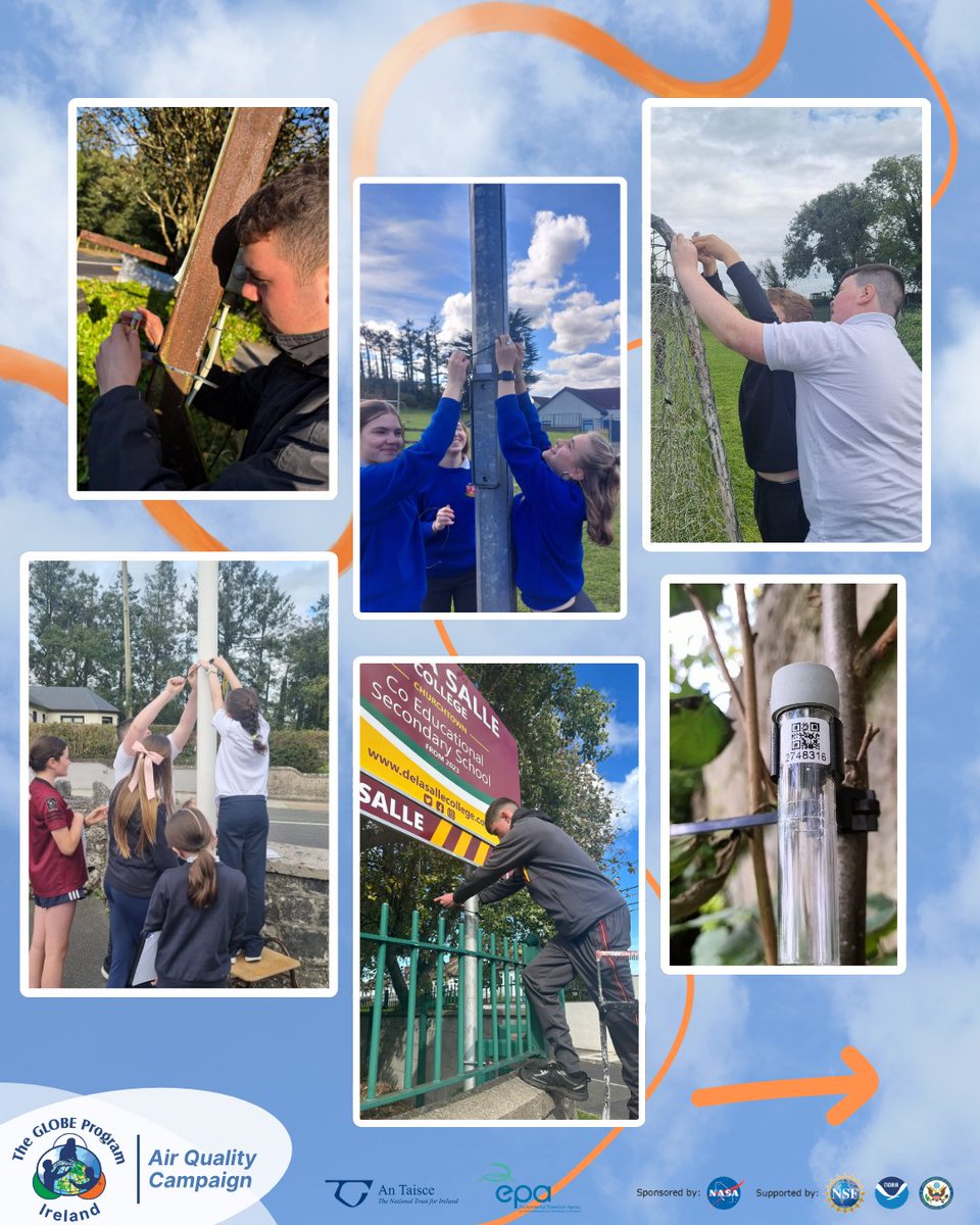 GLOBEIreland's tweet image. Can you spot your school? Tubes are up all over the country, where they&apos;ll stay until October 23rd collecting data on local NO2 levels. 

#globeprogram #globeairqualitycampaign #cleanairmatters
@EPAIreland @AnTaisce @GLOBEProgram