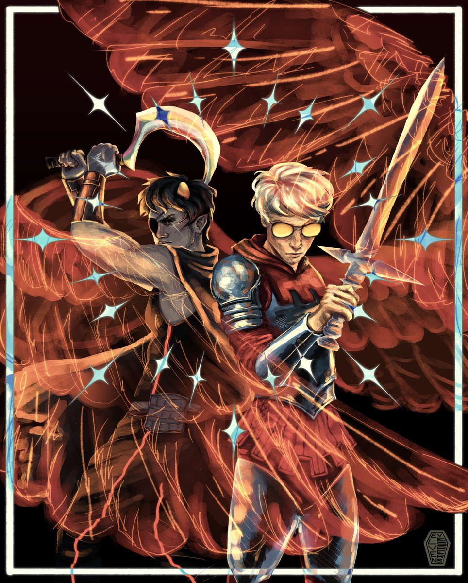 elvenVespers's tweet image. Knights of Blood and Time #davekat #homestuck