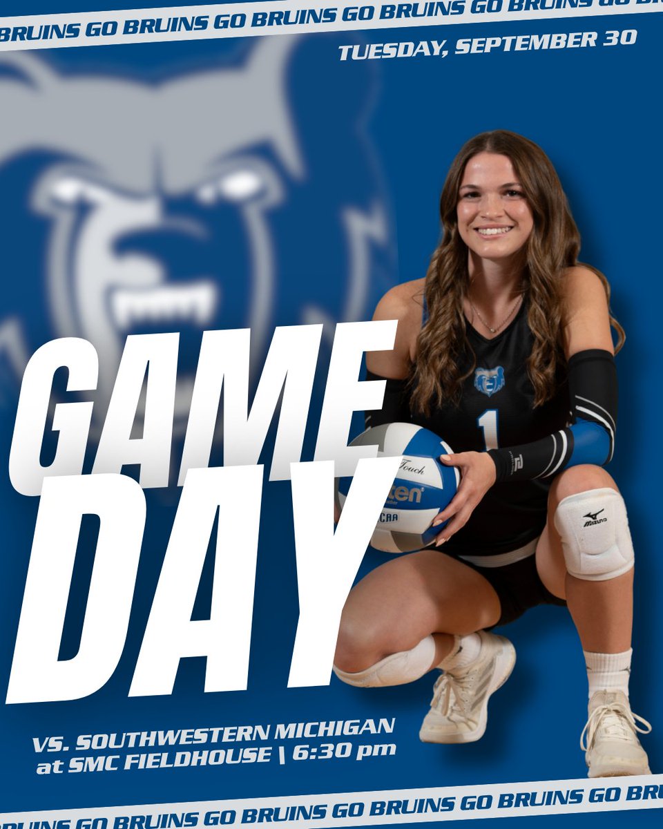 🏐 Volleyball Game Day! 

🆚 Southwestern Michigan College
🕡 6:30 PM ET
🚌 58900 Cherry Grove Rd, Dowagiac, MI
📽️ fan.hudl.com/usa/mi/dowagia…

#GreatDayToBeABruin  #KCCVolleyball