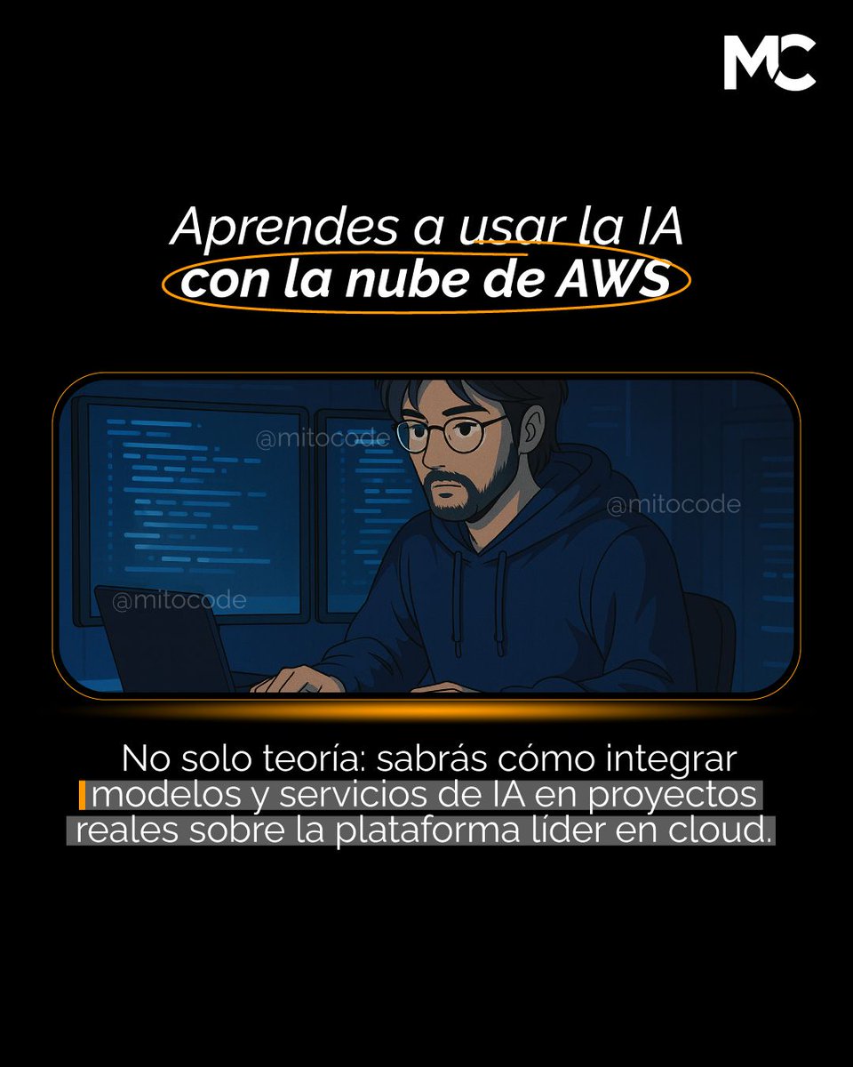 mitocode's tweet image. ¿Eres de TI y aún no tienes una certificación en IA? 🤖📄. Certificarte te da reconocimiento profesional, mejora tu empleabilidad, abre la puerta a especializaciones y te diferencia en el mercado 🚀

🚨 AWS Certified AI Practitioner
📲 buff.ly/d0tLqkH

#mitocode