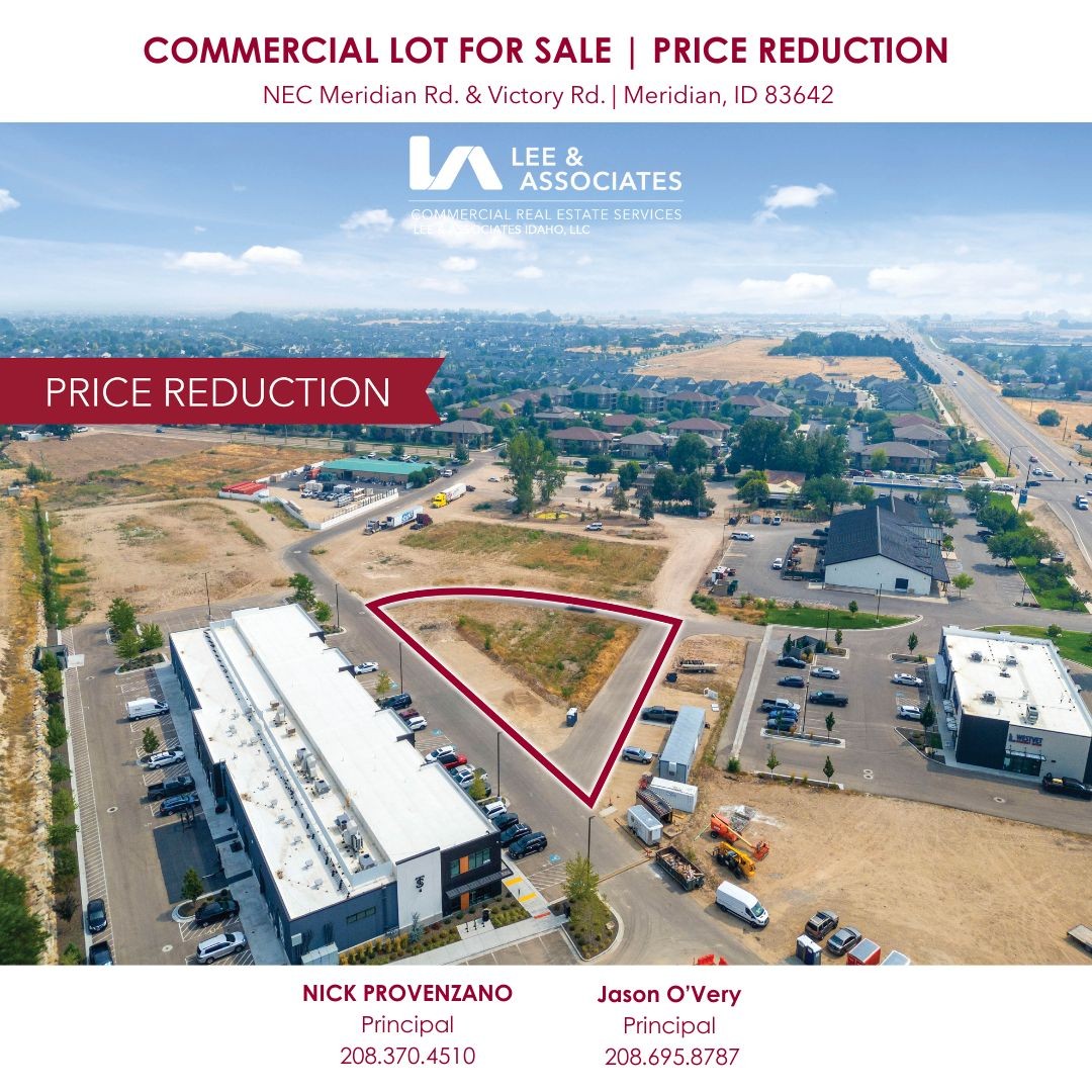 Price Reduction! | Commercial Lot For Sale | Meridian, ID #cre #realestate #forsale #land #pricereduction #commercialrealestate #leeassociates #Commercialrealestatebrokersboise #realestateinvestor

Please Visit: monkeylink.co/d287d1