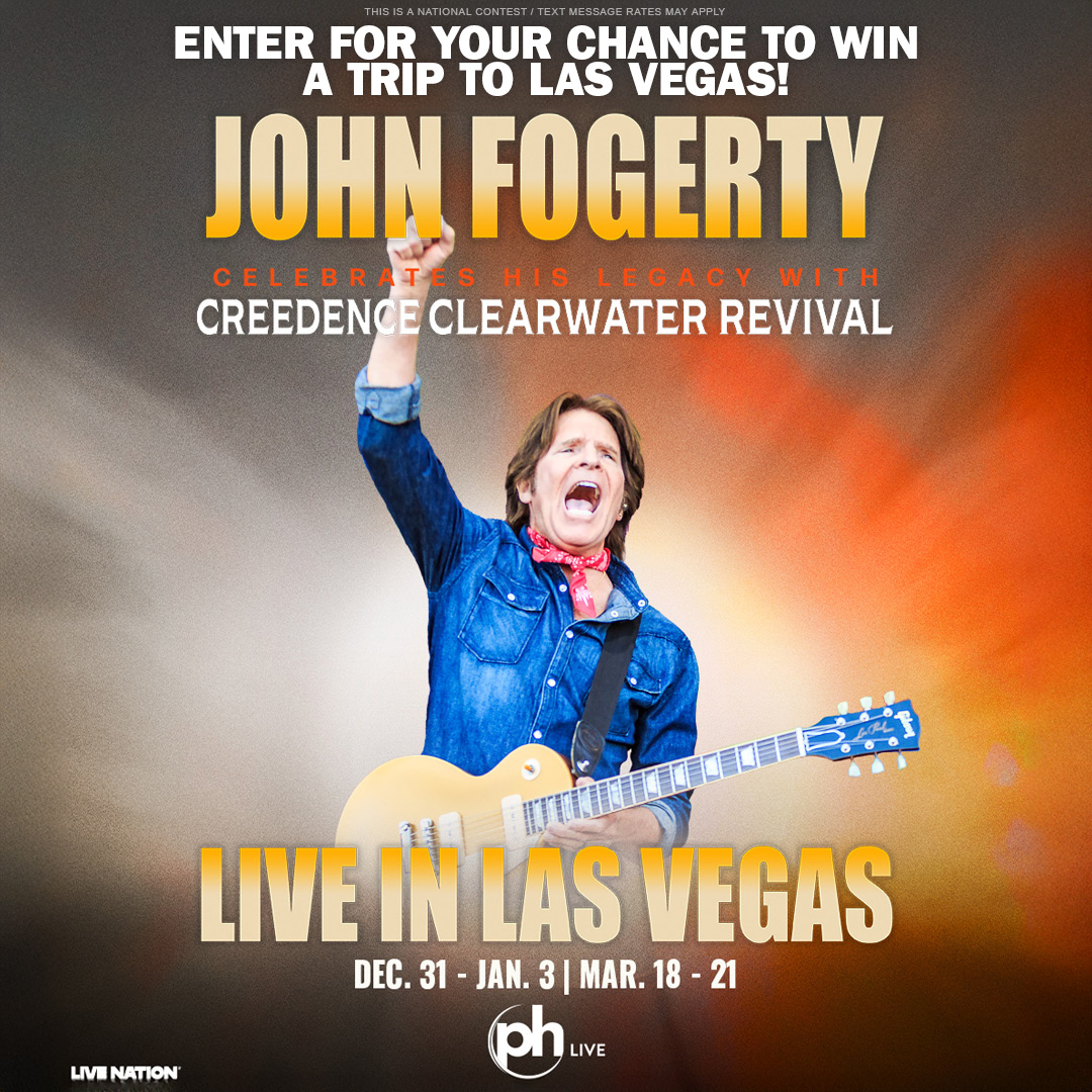 993TheEagle's tweet photo. The voice of CCR is headed back to the Vegas strip! @John_Fogerty is bringing his legendary hits and unmistakable energy to PH Live at Planet Hollywood this winter, and YOU could be there! Head to our website to enter for your chance to see John Fogerty: Live in Las Vegas! https://t.co/lwNIQbd4Ig