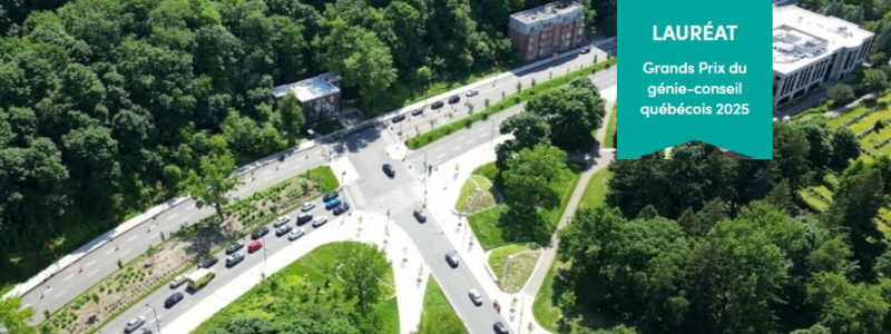 🏆 Artelia a remporté le prix en infrastructures urbaines aux Grands Prix du génie-conseil québécois de l’AFG pour le projet de réaménagement des chemins Remembrance et Côte-des-Neiges. Bravo à l’équipe!
🔗 Voir le projet : shorturl.at/qA3CB