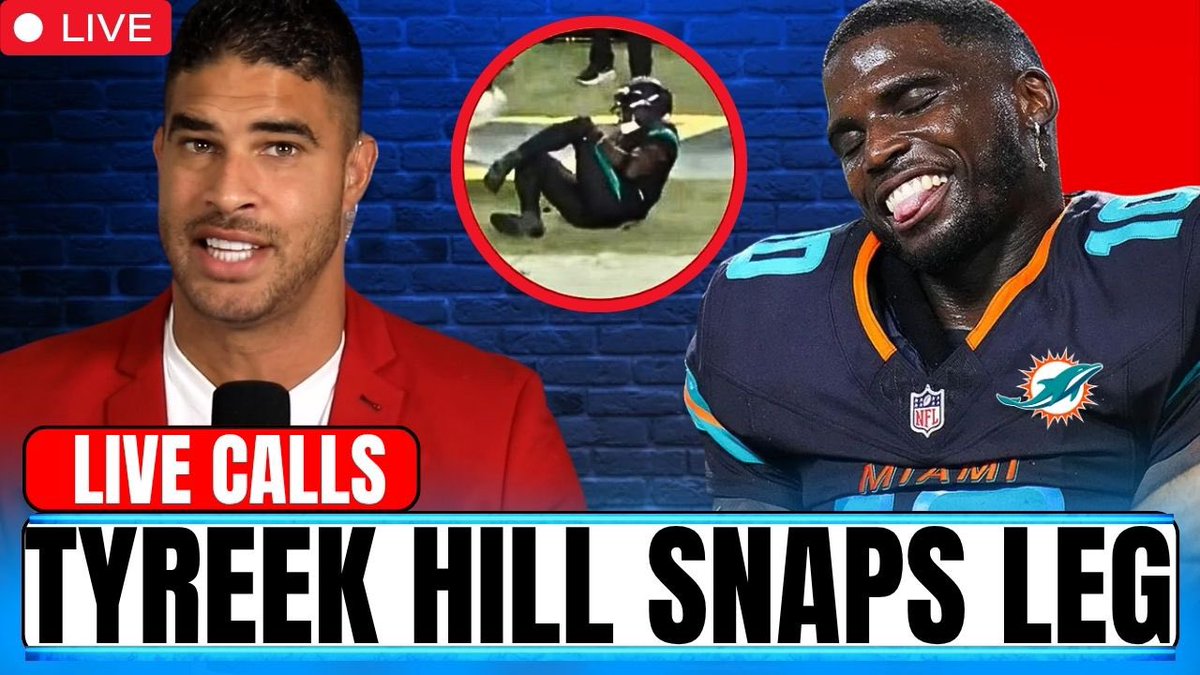BREAKING: Tyreek Hill Injury Update explained by doctor, Knee Dislocation and ACL Tear could be career ending. WATCH LIVE at 10am est 🎙️ #tyreekhill #nfl #dolphins 

youtube.com/live/dWOXqdpS8…