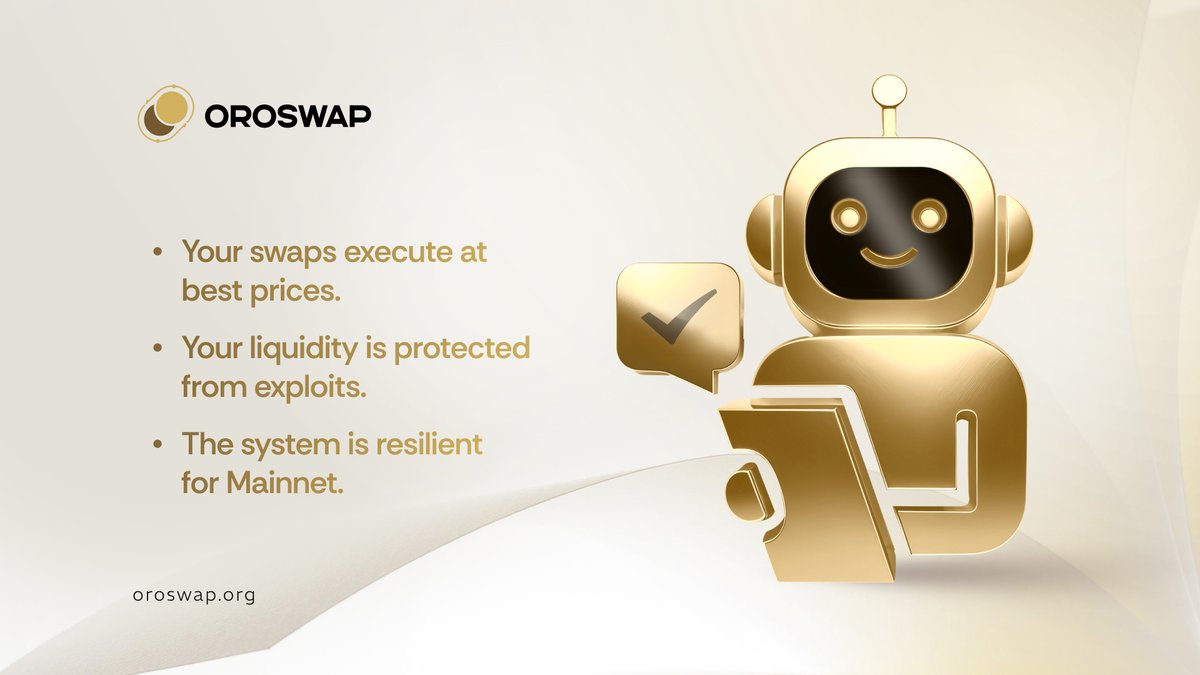 An audit isn’t just a checklist, it’s proof of trust earned ✅

Passing <a href="/HalbornSecurity/">Halborn</a>'s comprehensive review means OroSwap is Mainnet ready:
– Swaps execute at the best prices ✅
– Liquidity stays protected from exploits ✅
– Infrastructure is resilient for scale ✅

Security