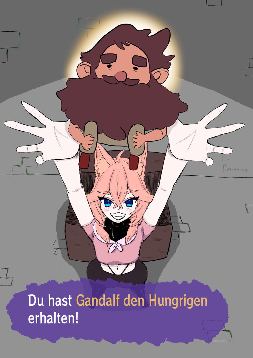 In "Good Pizza - Great Pizza" haben wir jemanden ganz besonderes adoptiert~
Am Ende war er Gandalf der Unhungrige 🥹

🎨 Sir Beneviere