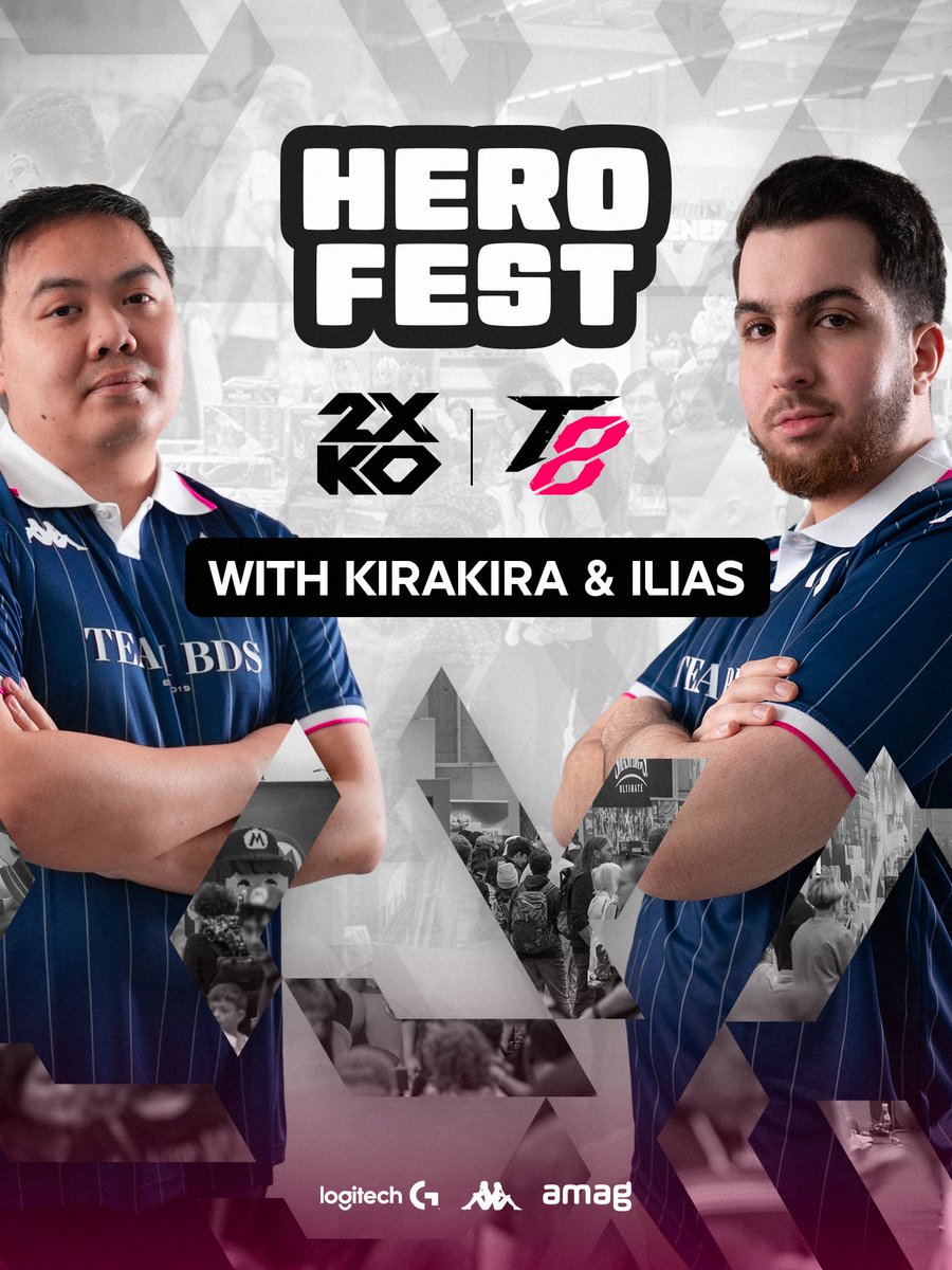 They will bring the heat to Bern! 🇨🇭

<a href="/TK_ILIAS/">BDS | ILIAS</a> and <a href="/KiraKira22tk/">BDS | KiraKira</a> will both be on our Hero Fest booth this weekend for some Tekken 8 and 2XKO gameplay!