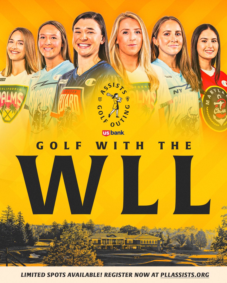 Golf with stars of the WLL! 🏌️‍♀️

Join PLL Assists in growing the game and make a positive impact in the community together.

Limited spots remain! Learn more about registration and sponsorship at pllassists.org 💛⛳️