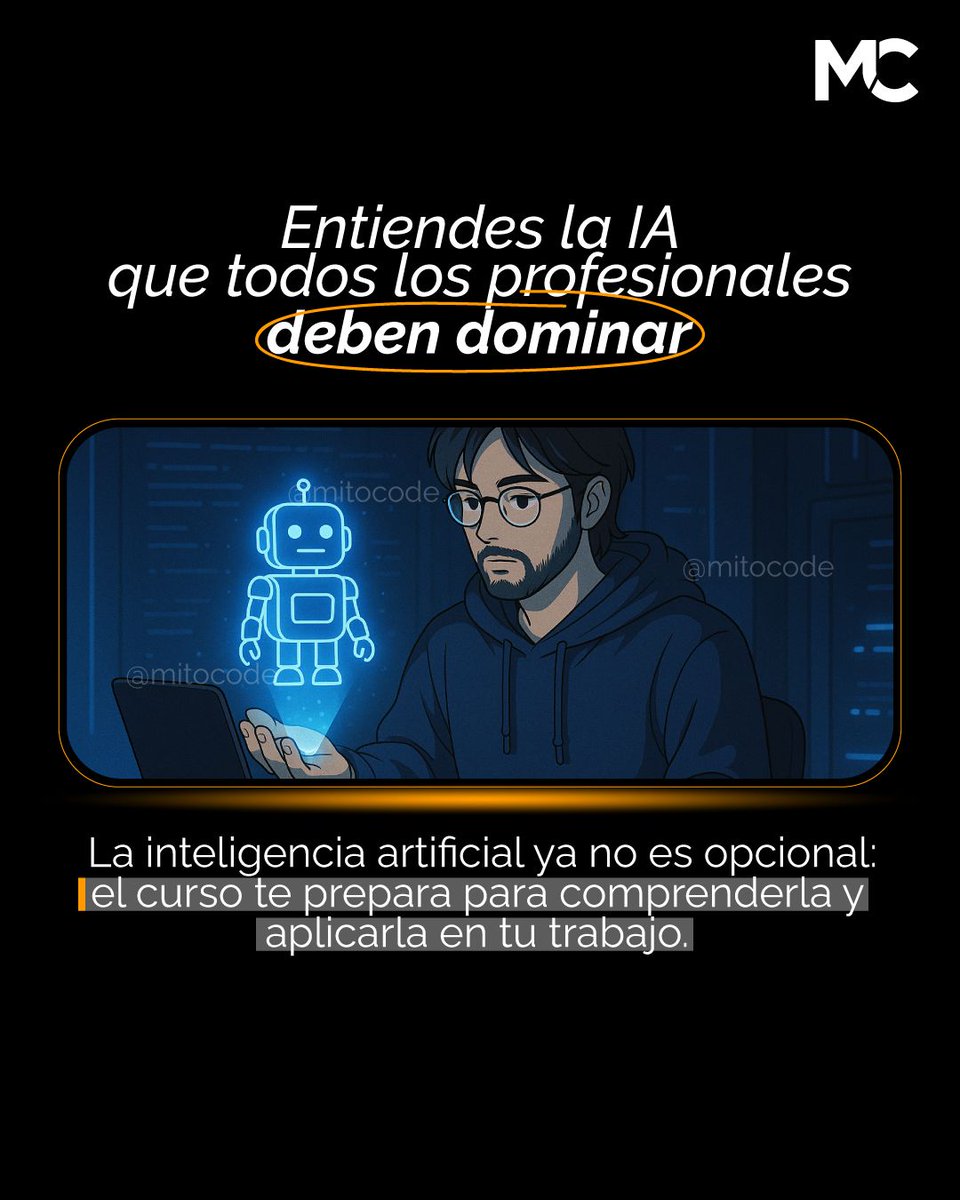 mitocode's tweet image. ¿Eres de TI y aún no tienes una certificación en IA? 🤖📄. Certificarte te da reconocimiento profesional, mejora tu empleabilidad, abre la puerta a especializaciones y te diferencia en el mercado 🚀

🚨 AWS Certified AI Practitioner
📲 buff.ly/d0tLqkH

#mitocode