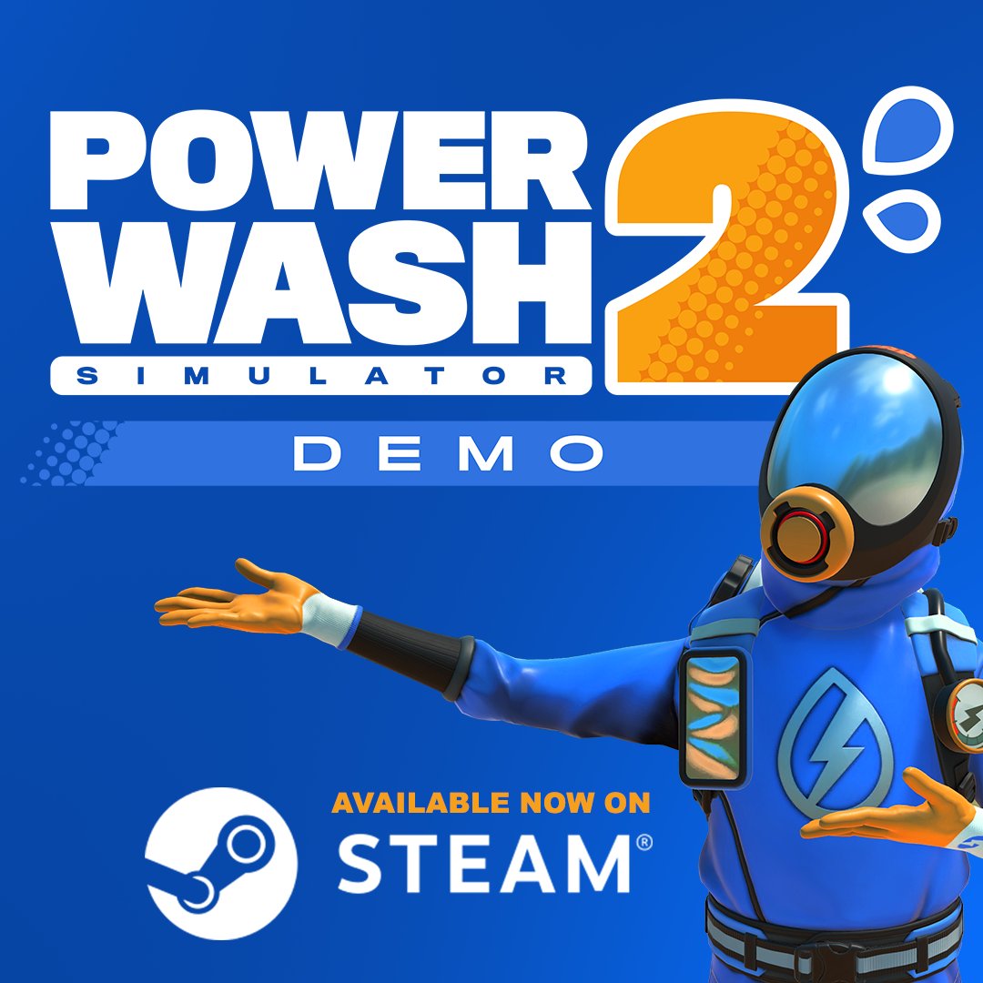 FuturLab's tweet image. We hoped to share the release date today, but we’ve not quite gone gold yet on all platforms. The team’s working hard and we’ll have news soon! 💙

While you wait, the @PowerWashSim 2 Demo is out now on Steam! 💦 bit.ly/PWS2Demo