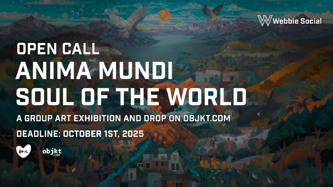 WebbieSocialApp's tweet image. 📢 OPEN CALL — Anima Mundi: Soul of the World

⏳ Only 48 hours left
Celebrate heritage as a living force. Share art that honors the past and imagines the future.

Deadline: Oct 1
Submit [Link in bio]

#AnimaMundi #WebbieSocial #FinalCall #OneLoveGallery
@creatressart