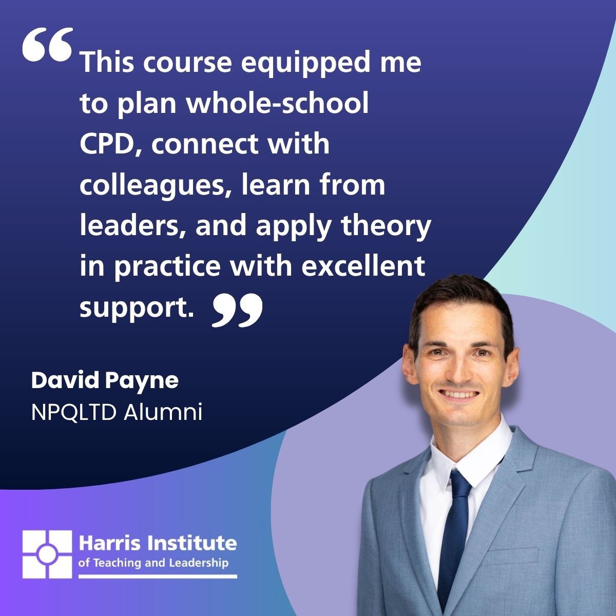 David Payne, one of our Professional ITE Tutors at the <a href="/NatInstTeaching/">National Institute of Teaching</a>, shared his feedback on the impact of our NPQ in Leading Teaching and Development.
Our next and only NPQ cohort this year starts in November 2025.

Apply today 👉   orlo.uk/diwGb

#NPQLTD