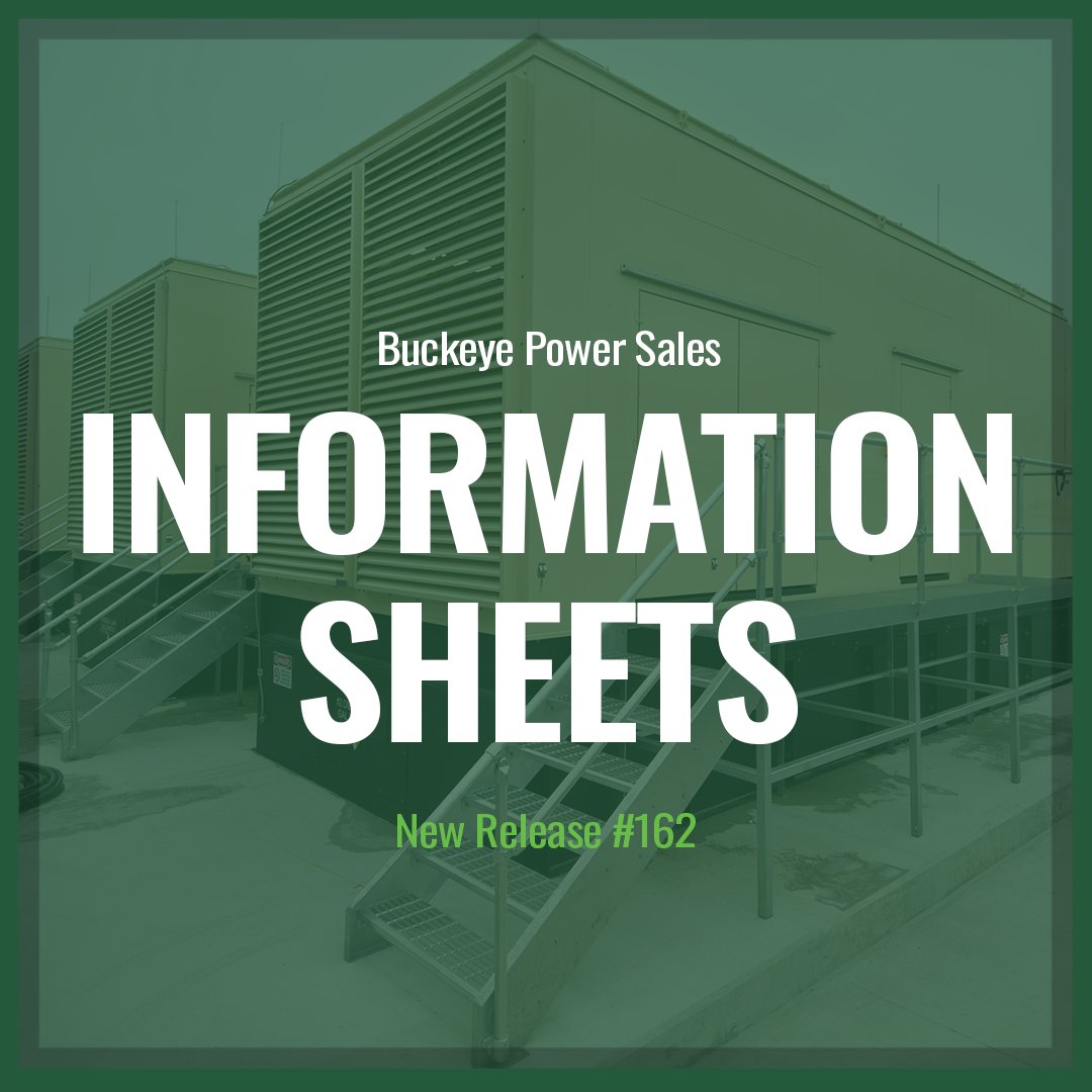 BuckeyePowerSls's tweet image. We're happy to share our newest Information Sheet No. 162 on High Pressure Fuel Injection on Engine Driven Generator Systems. #TechnicalSheets #GeneratorInfo #PowerSolutions