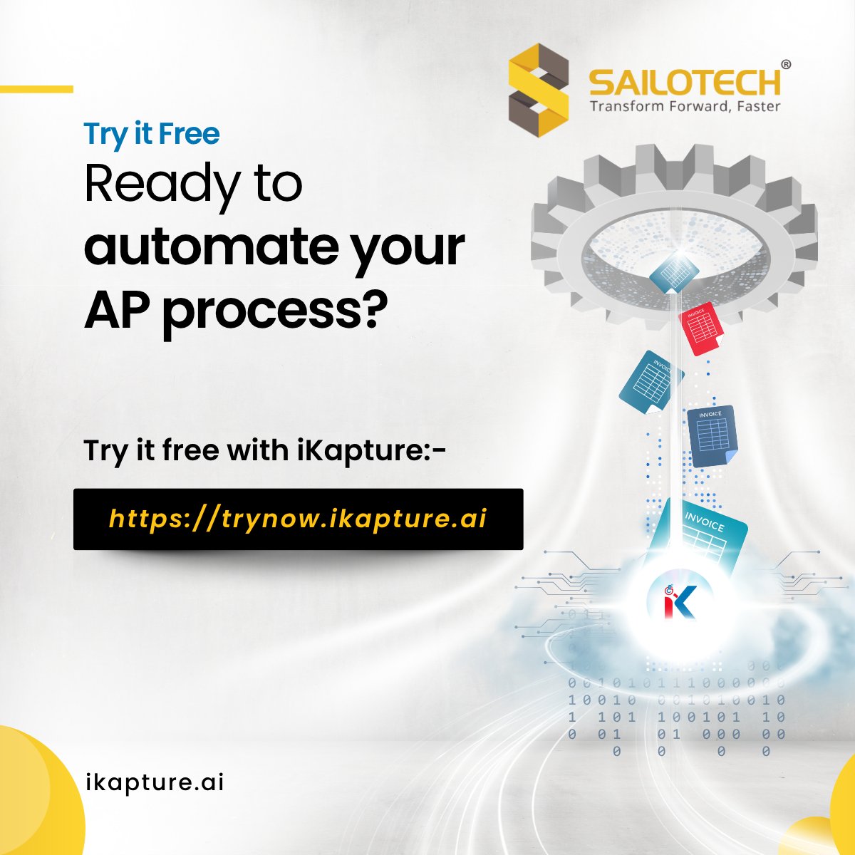 Sailotech's tweet image. With iKapture’s touchless automation, invoices process themselves—accurately, instantly, and at scale. Finance teams are reclaiming their time and refocusing on strategy. Try it free and experience the shift:- trynow.ikapture.ai
#APAutomation #invoiceprocessing