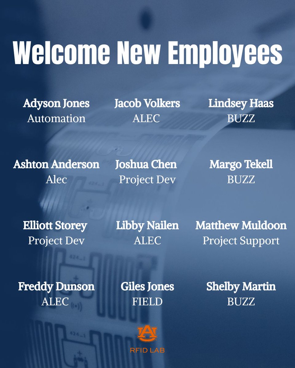 A huge welcome to the newest employees in the lab! We're so grateful you all are on board with us.