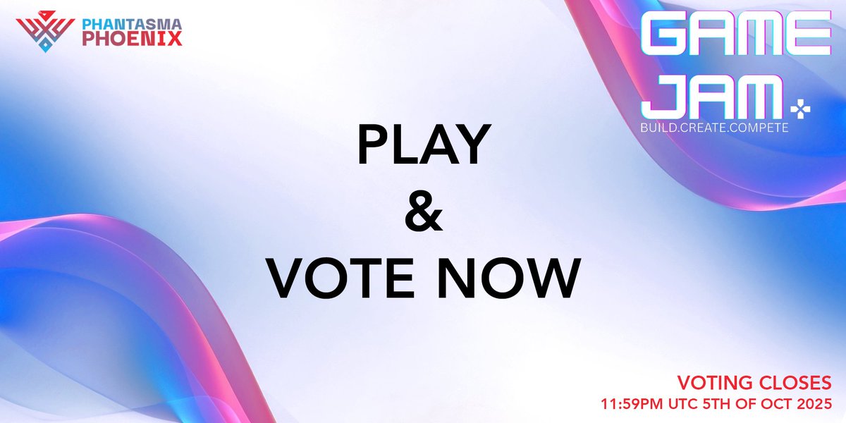 PhantasmaChain's tweet image. 🔥 The wait is over! 🎮🚀

🗳 Game Jam voting has officially started!

Check out the games &amp;amp; support your top pick ➡️ gamejam-vote.phantasma.info

⏰ Ends Oct 5th, 11:59pm UTC — don’t miss out!

#gamejam #web3games #phantasma