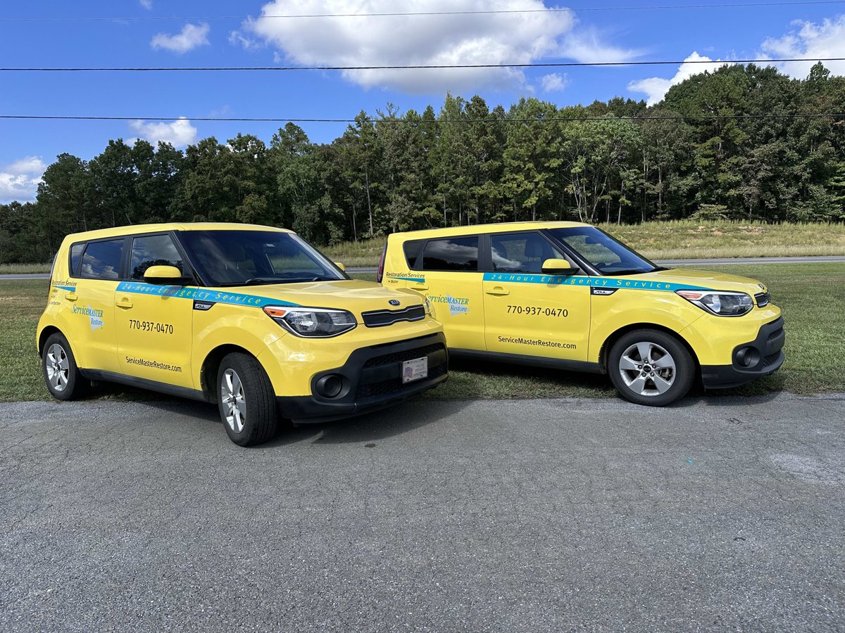 SMRMarietta's tweet image. Revamping our wheels with fresh decals! 🚗✨ Every detail counts when it comes to showcasing our commitment at ServiceMaster Restore. #ServiceMasterRestore #Branding #FreshLook