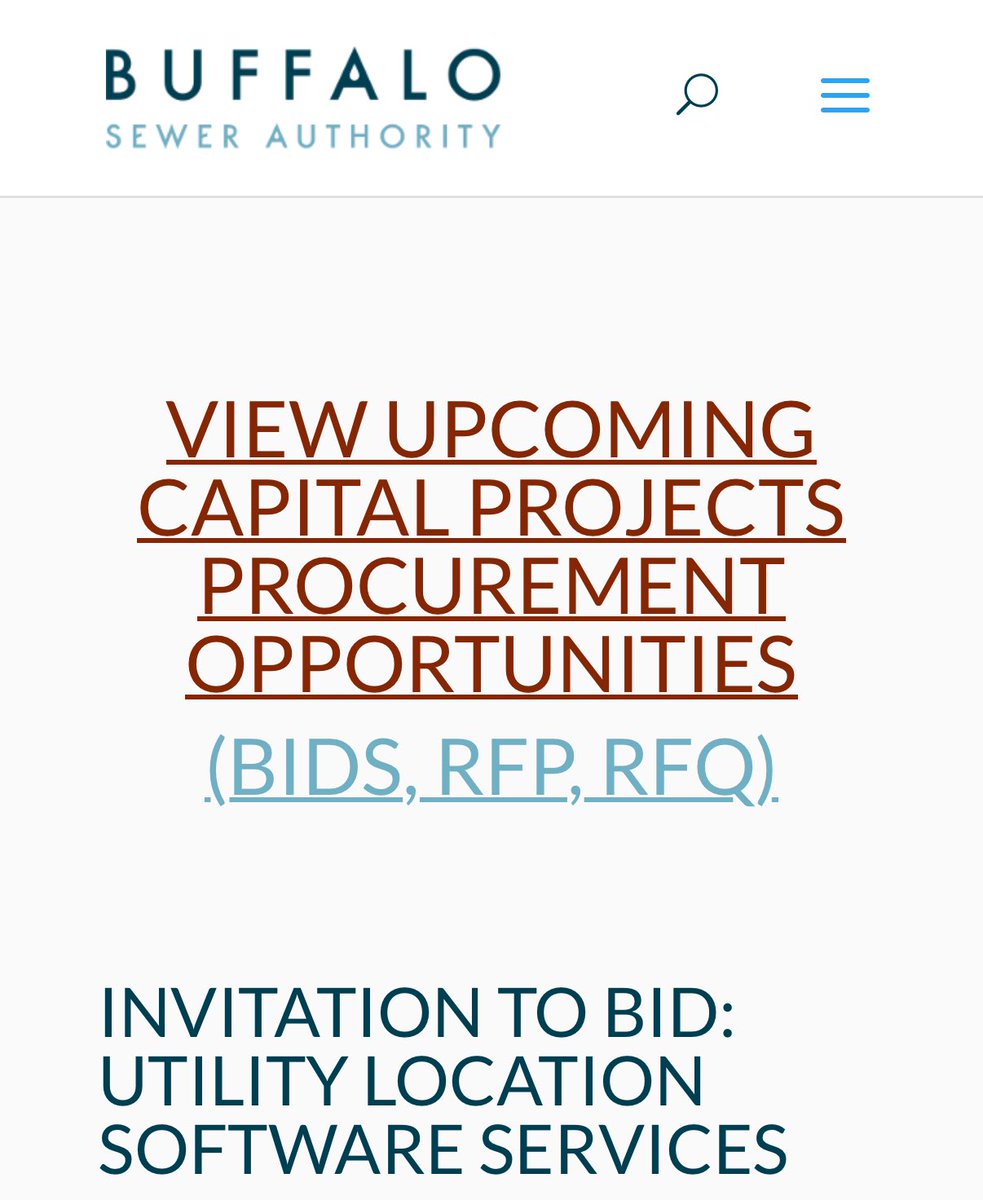 The Buffalo Sewer Authority has released an informative tool for consultants and contractors to be aware of upcoming capital project opportunities, including bids, RFPs, and RFQs.

To learn more about upcoming project opportunities, please visit: buffalosewer.org/how-we-can-hel…