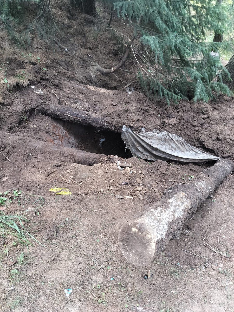 KhalidDar123's tweet photo. Hideout Busted in Hornag Watkash forest by security forces in Anantnag District*Anantnag, Sep 29 : A militant hideout was busted by 19 Rashtriya Rifles Army and JKP during a jungle search operation CASO in Hornag  Watkash forest area in south Kashmir's Anantnag district on Monday https://t.co/V19wYbjuRK