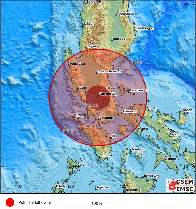 LastQuake's tweet photo. #Earthquake (#lindol) possibly felt 1 min 7 sec ago in #Philippines. Felt it? Tell us via:
📱https://t.co/QMSpuj6Z2H
🌐https://t.co/AXvOM7I4Th
🖥https://t.co/wPtMW5ND1t
⚠ Automatic crowdsourced detection, not seismically verified yet. More info soon! https://t.co/thdyHvbOlh