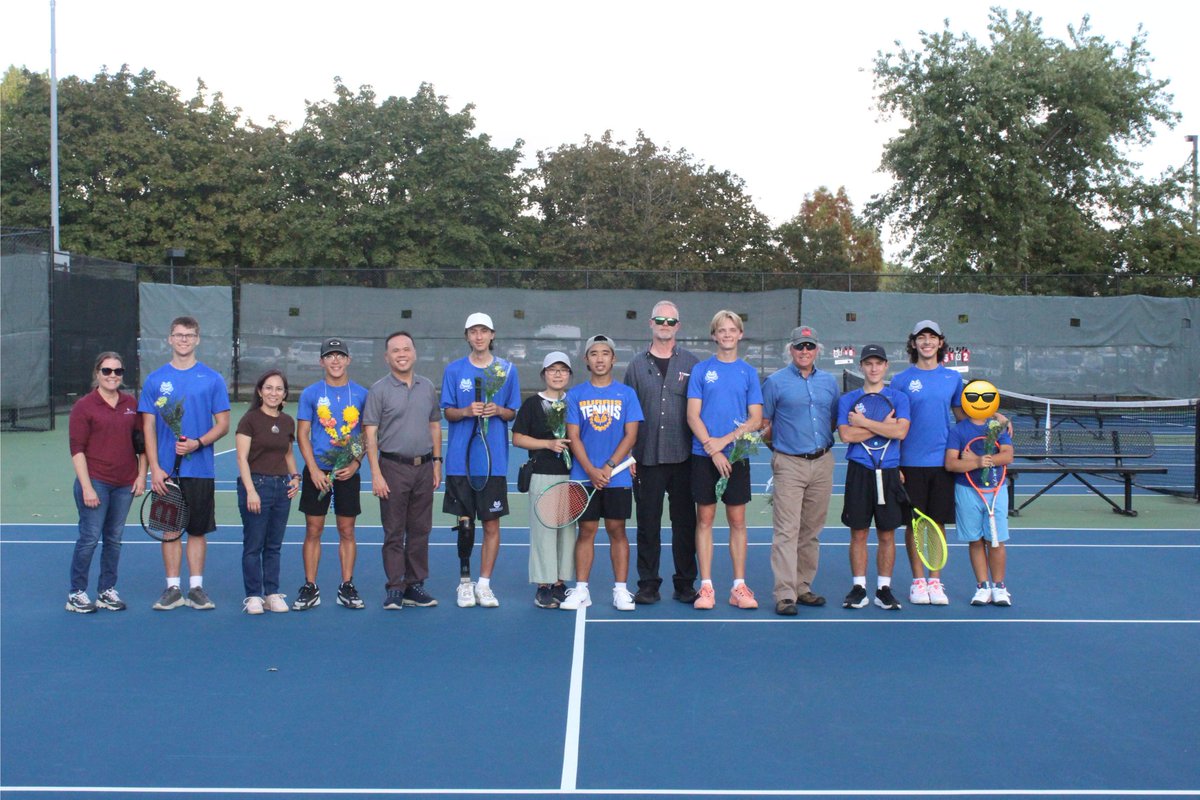 Congratulations to the senior Academy students on the boys tennis team for being recognized at senior night on September 24!