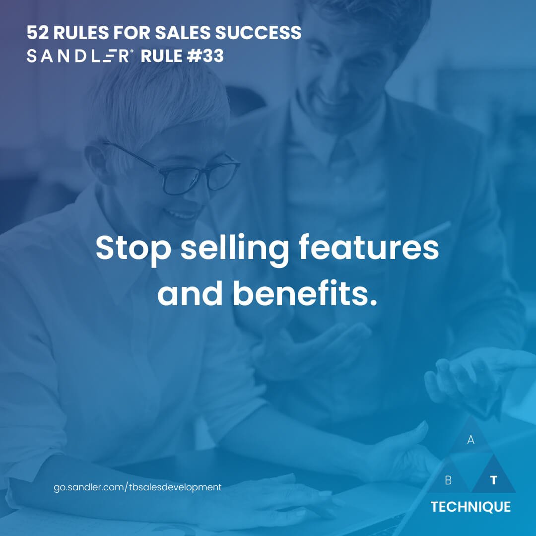 ClintBab's tweet image. Relying on features &amp;amp; benefits won’t close deals. Decisions are driven by emotion. Reset your conversations this month to focus on what prospects truly care about—enter Q4 with a stronger, more human approach.

#EmotionalSelling #HumanApproach #SandlerTraining