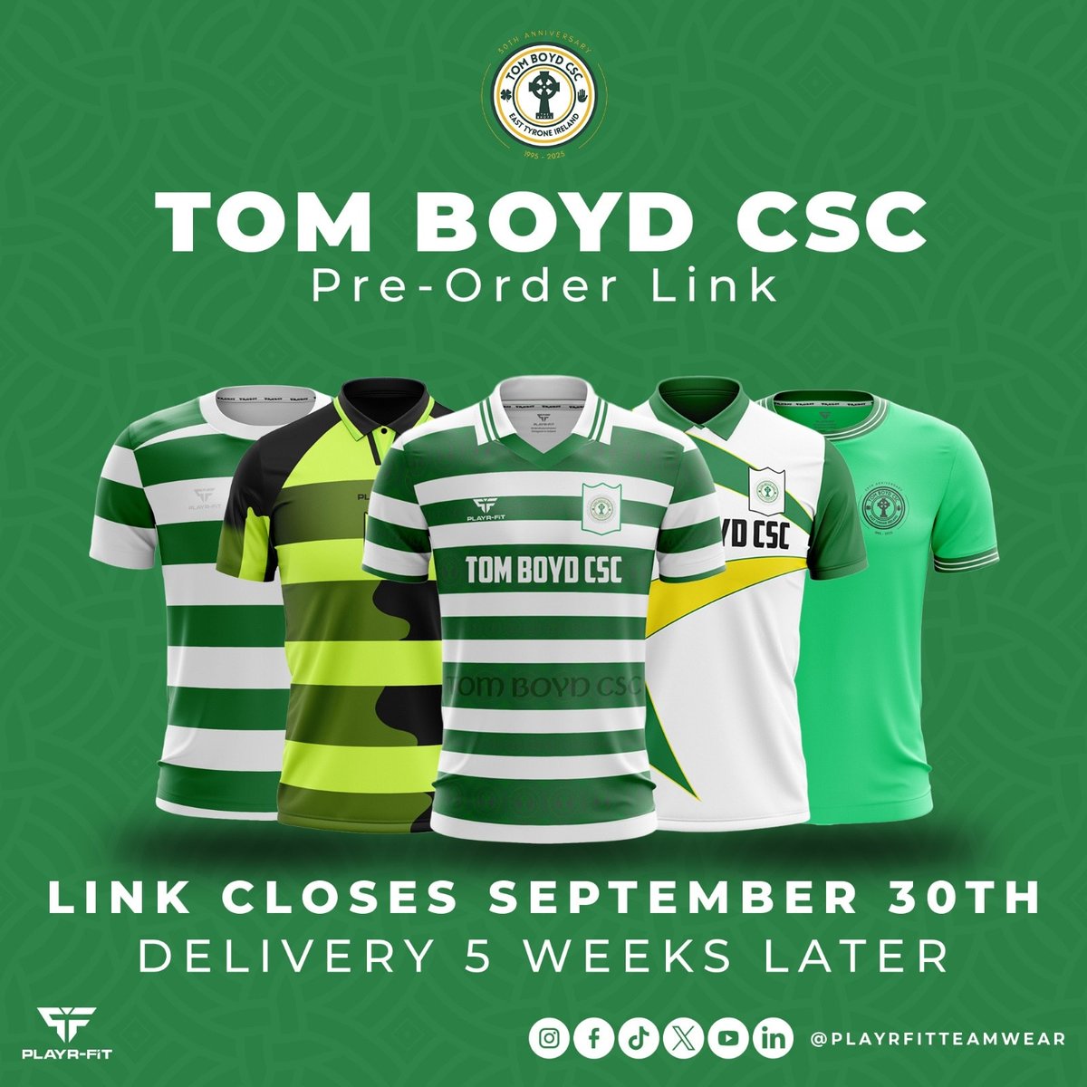 𝗣𝗟𝗔𝗬𝗥-𝗙𝗜𝗧 𝗢𝗻𝗹𝗶𝗻𝗲 𝗖𝗹𝘂𝗯 𝗦𝗵𝗼𝗽 - 𝗧𝗼𝗺 𝗕𝗼𝘆𝗱 𝗖𝗦𝗖 🍀

LAST CHANCE to order, Tonight! ⏳️

playr-fit.com/collections/to…
