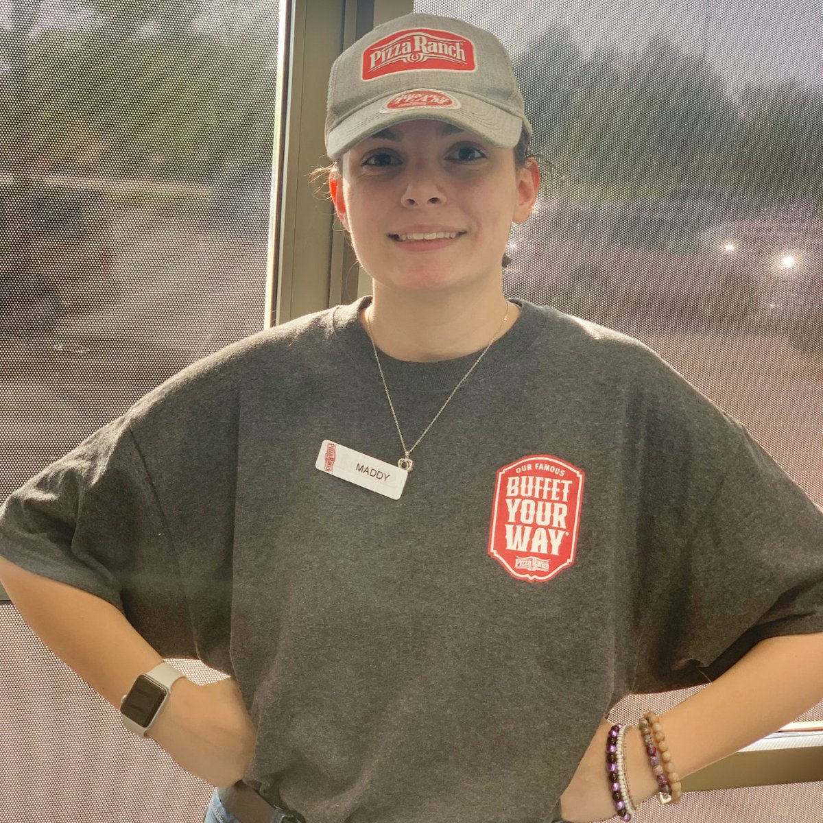 It's #TeamMemberTuesday

Meet Maddy! She's considering a career as a genetics counselor, graphic designer, or therapist &amp; plans to continue working here.

Best part about PR? The team feels like family &amp; seeing happy guests.

Her favorite? Stuffed Crust Alfredo Pizza #PizzaRanch