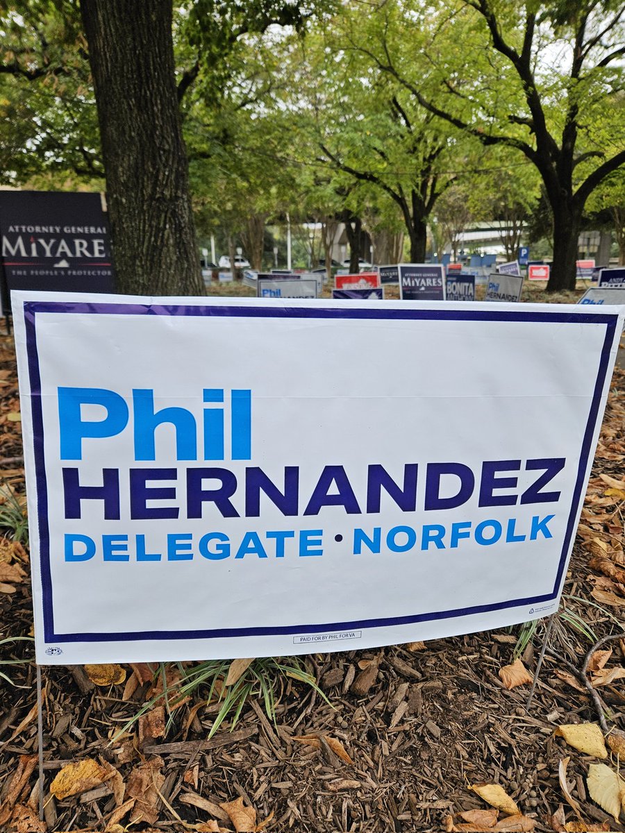 It's a beautiful day in Norfolk to get out and vote for our amazing slate of Democratic candidates. 🗳 💙 

Vote early through November 1 or on election day on November 4.

<a href="/vademocrats/">Virginia Democrats</a> 
<a href="/SpanbergerForVA/">Abigail Spanberger</a>
@SenatorHashmi
<a href="/jonesjay/">Jay Jones</a>
<a href="/PhilforVirginia/">Delegate Phil Hernandez</a>
<a href="/fatehinorfolk/">Ramin Fatehi</a>