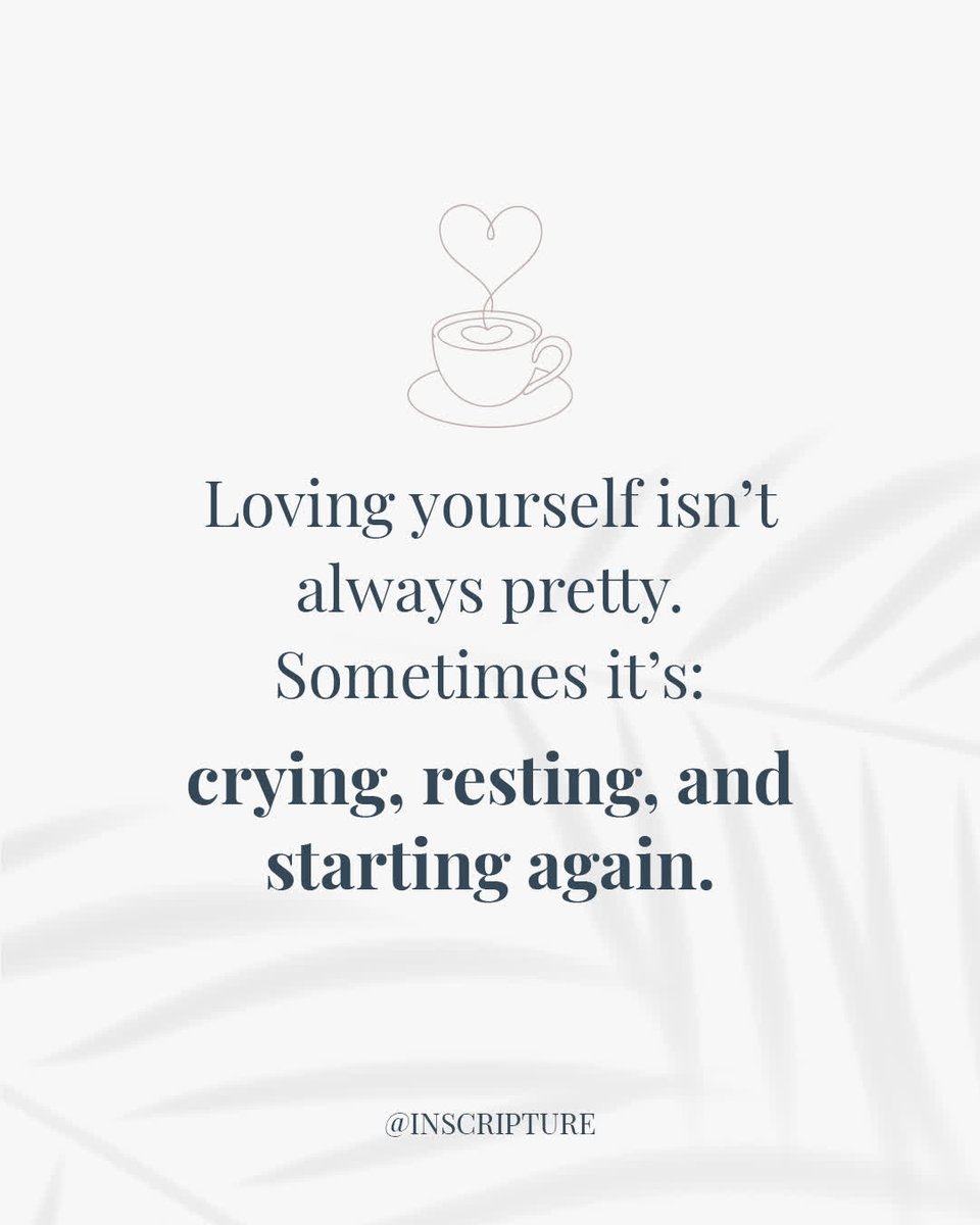 Whatever self-love looks like for you, it's still valid and you deserve every ounce of it 🌿💙

inscripture.com

#selfcarejourney #mentalhealthawareness #selfloveclub #healingjourney #mentalhealthsupport