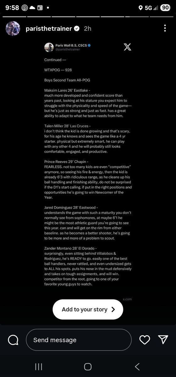 West Texas Private Gym Invite with upper classmen from the region