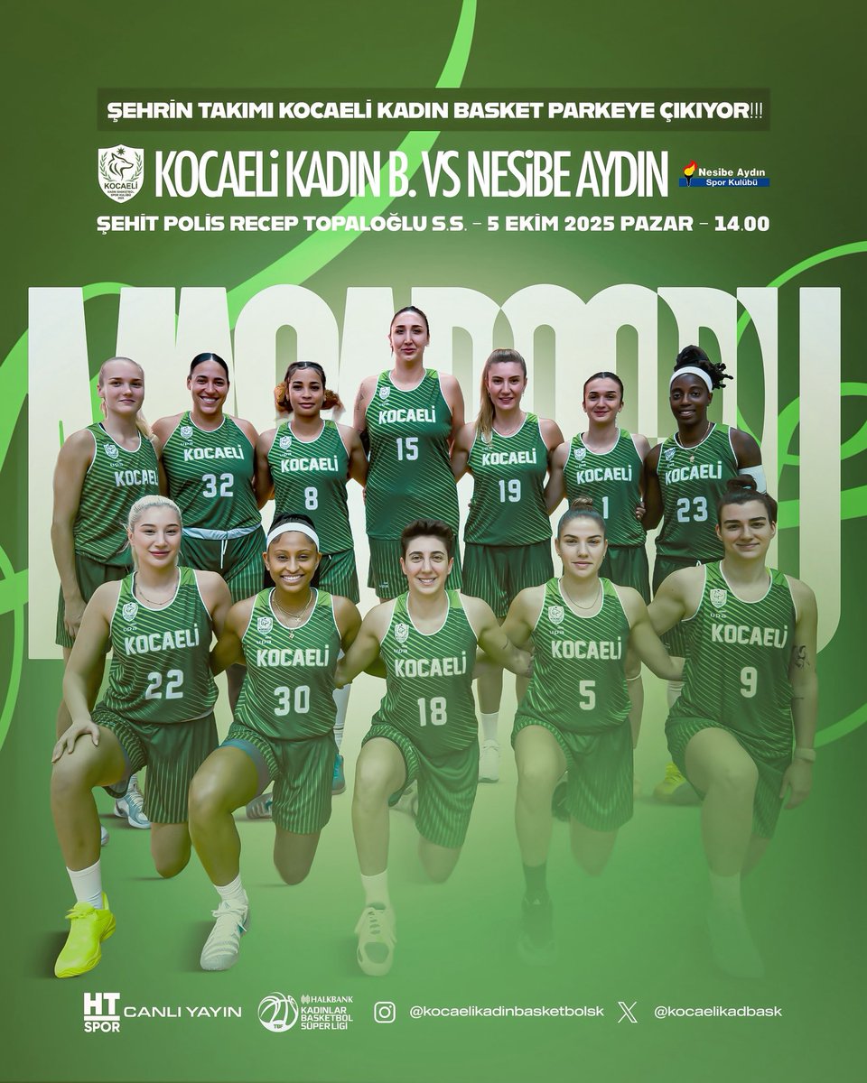 MAÇA DOĞRU #1

🏀 Halkbank Kadınlar Basketbol Süper Ligi
🆚 Nesibe Aydın
📍 Şehit Polis Recep Topaloğlu Spor Salonu
📆 5 Ekim 2025 Pazar
🕓 14.00
📺 HT Spor

#BozkırdanParkeye💚