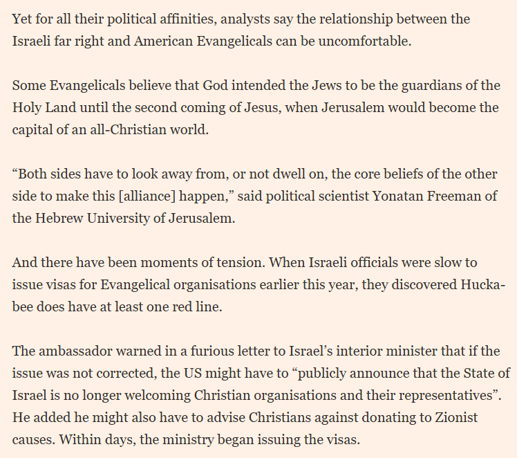 Derek Seidman (@derekseidman80) on Twitter photo The last few paragraphs of this FT profile of Mike Huckabee are wild.
ft.pressreader.com/v99e/20250929/… The last few paragraphs of this FT profile of Mike Huckabee are wild.
ft.pressreader.com/v99e/20250929/…