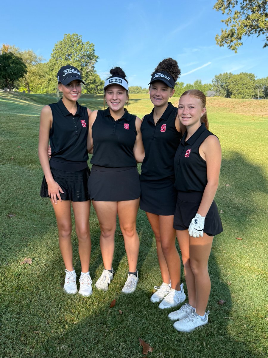 The Searcy Lady Lions Golf team is competing in the state golf tournament today in Jonesboro. Best of luck in today's match! Golfers who qualified for state are Ryne Gosdin, Avery Smith, Leighton Stewart, &amp; Carmela McFarland. The Lady Lions are coached by Coach Bryant Turney.  ⛳️
