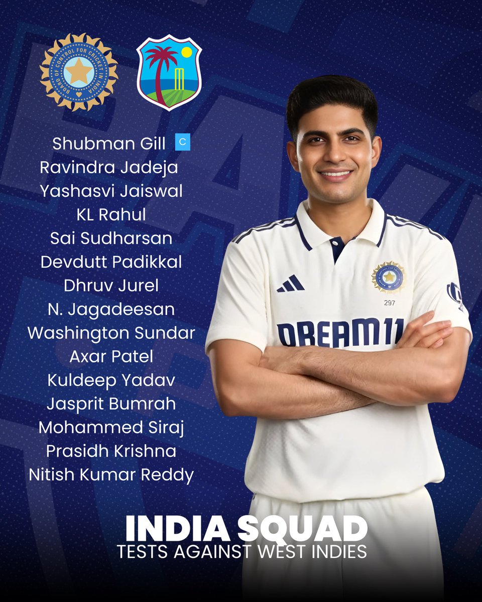 pavpicks's tweet image. India just won the Asia Cup 🏆🇮🇳 and now it’s time for the Tests vs West Indies starting Oct 2 in Ahmedabad 🌴🔥

Which player are you most excited to watch in this series? 👀

#INDvsWI #pavpicks