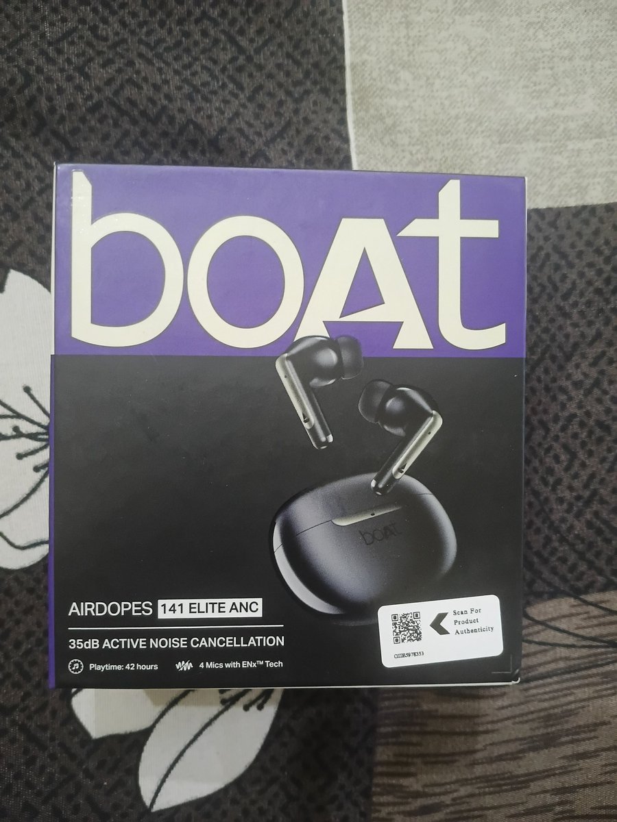 deep_codess's tweet image. Made a small investment for myself and bought a pair of boat earbuds. I’ve been using them for 5 days, and their ANC mode is quite good for this price range.