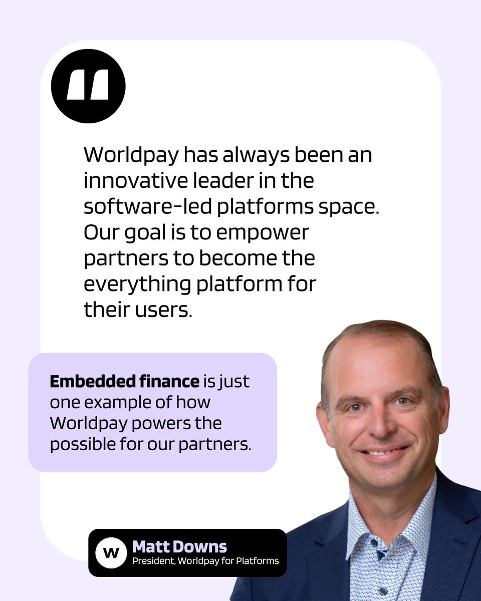 Worldpay is committed to helping our platform partners deliver seamless, secure financial experiences that empower businesses to grow and thrive.

With the launch of our Embedded Finance Suite, Inktavo and 2touch are leading the way in bringing modern lending, banking, and card