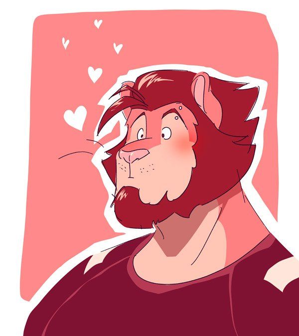 Oh yeah, today is this dumb butt's birthday.  Darius acts like he doesn't like you as much as he does, but we can see through that. #ExcA  (Art from <a href="/Ohsure8/">ten</a> from ages ago!)

Happy Birthday to the pervy lion!