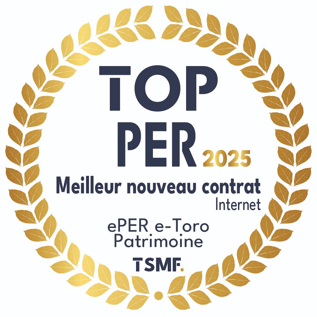 TopTSMF's tweet photo. 🏆 Le TOP d'Or #PER2025 Meilleur nouveau contrat - catégorie Internet - est décerné à ePER e-Toro Patrimoine de @eToroFr et assuré par @generalifrance 👉 @toutsur #TopTSMF #placement #epargne https://t.co/7Tie80Vxw3