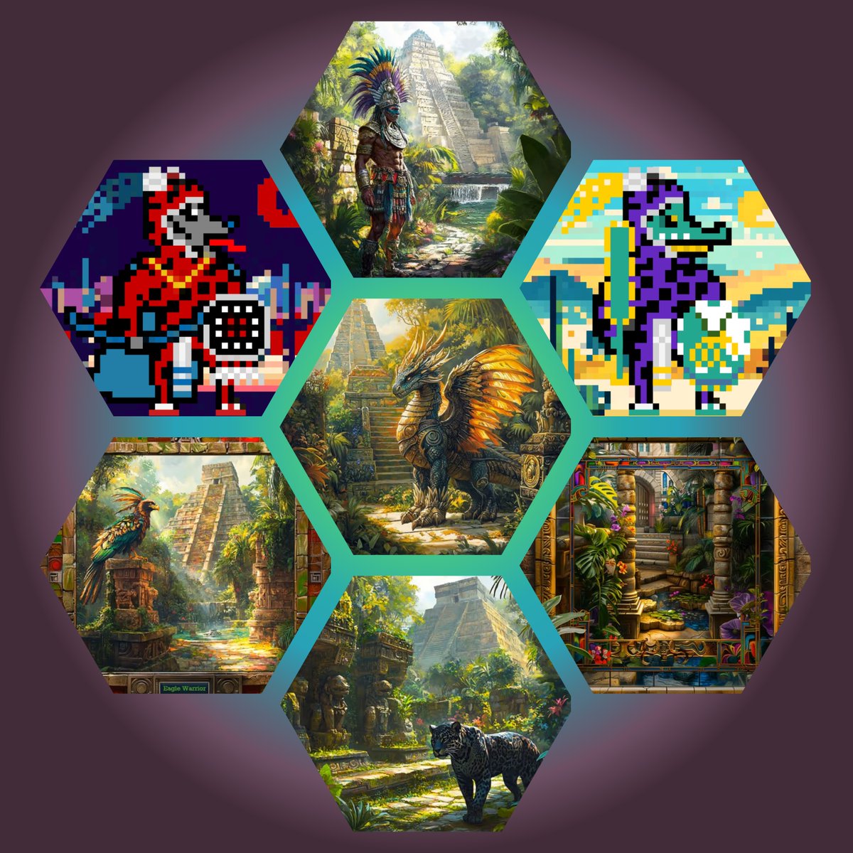 teotlalco46674's tweet photo. If you minted the Dragon Package for @TenochtitlanAI like I did, get ready for a treasure trove of stunning bounty artworks! These aren't just NFTs—they're masterpieces you can transform into gorgeous Giclée prints to elevate your home or office vibe. 🌟But the magic doesn't stop there: They unlock exclusive perks in the Tenoch Gardens, a lush corner of the mind-blowing @Web4Eternal  Eternal Gardens ecosystem. This project's turning heads and igniting passions in Web3, all thanks to the unstoppable trio of @NateVegh ,@MrDieselGaming, and @MattVegh  There's also epic games across PC, VR, AI and Mobile.. and yeah, even sprinkling in some AR wizardry. Hands down, this is THE spot to HODL in Web3—eternal vibes, endless innovation #Tenochtitlans